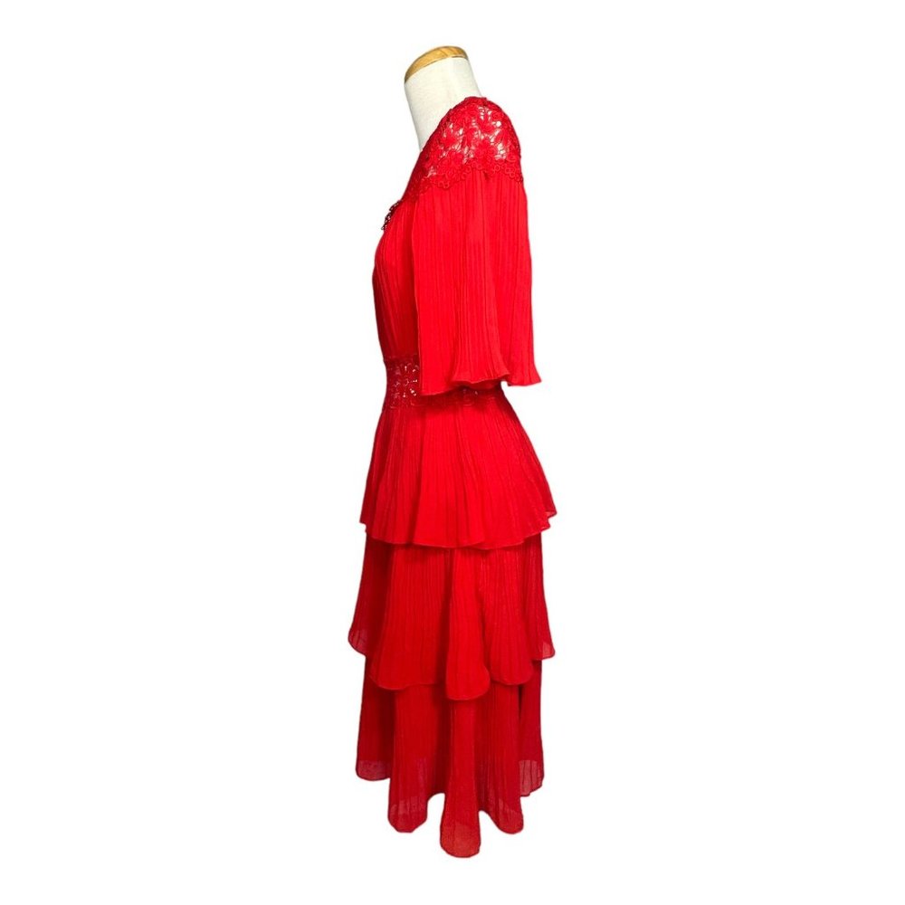 The Clothing Company Tiered Red Midi Dress Size Small NWT - Picture 8 of 15